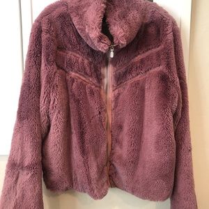 Oh So Soft!!! Faux Fur jacket from Anthropologie — Luscious Rose Pink